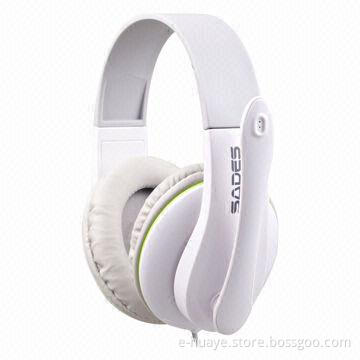 PC Computer Headset with 40mm Loudhailer Diameter, Glossy Painting